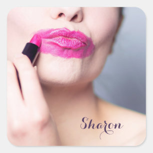 Autocollants monogrammes personnalisés à bâton à l