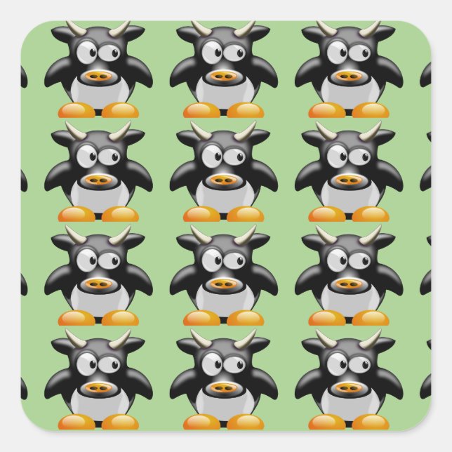 autocollants moo vaches (Devant)