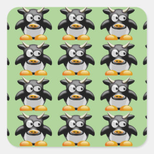 autocollants moo vaches