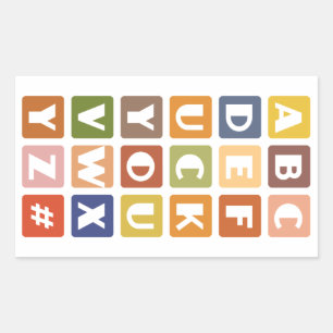 Autocollants Naughty Alphabets
