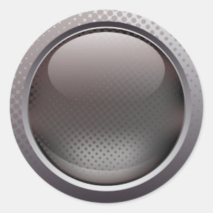 Autocollants noirs de bouton