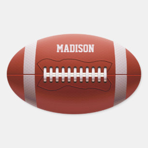 Autocollants nommés faits sur commande du footbal