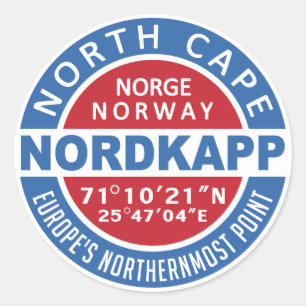 Autocollants NORDKAPP Norvège