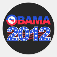 Autocollants OBAMA 2012