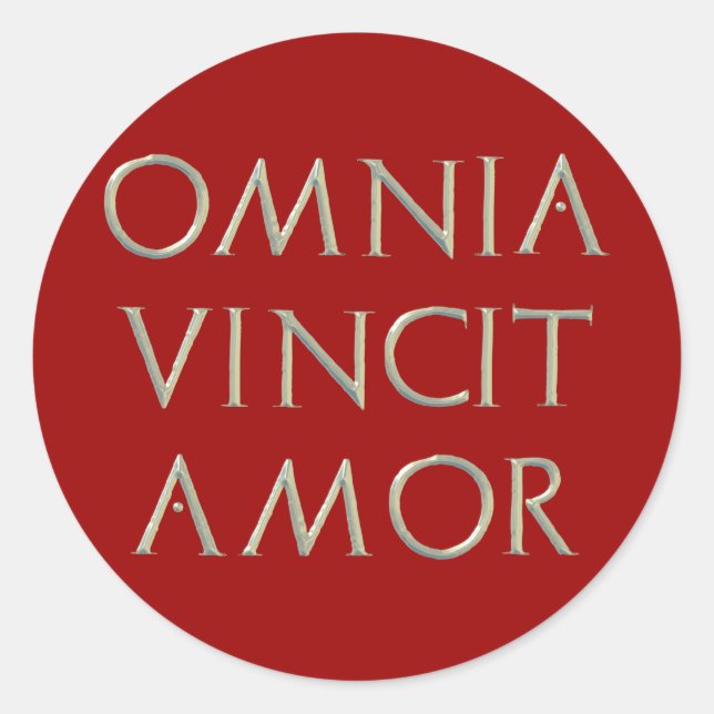 Autocollants Omnia Vincit Amor (Devant)