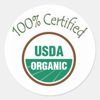 Autocollants organiques de l'USDA certifiés par