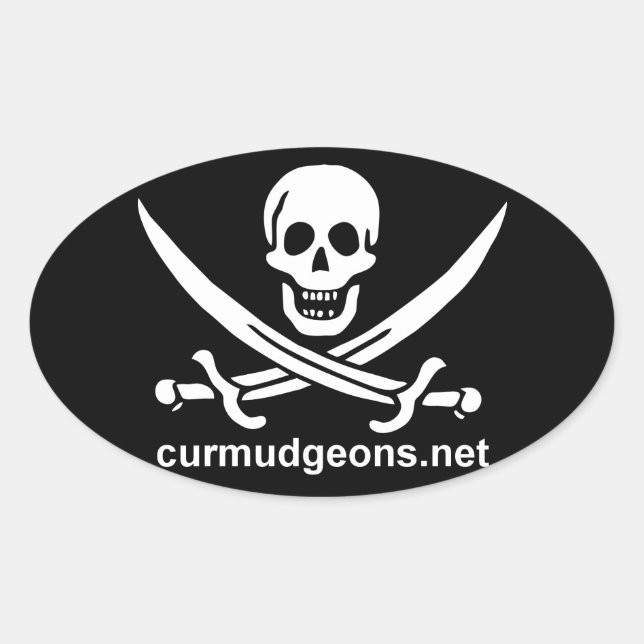 Autocollants Oval Curmudgeons (Devant)