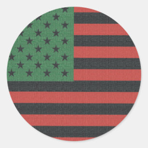 Autocollants ovals afro-américains Juneteenth