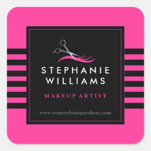 Autocollants personnalisables de coiffeur