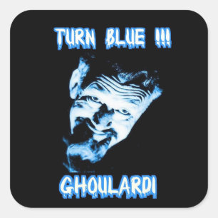 Autocollants personnalisables de Ghoulardi (bleu