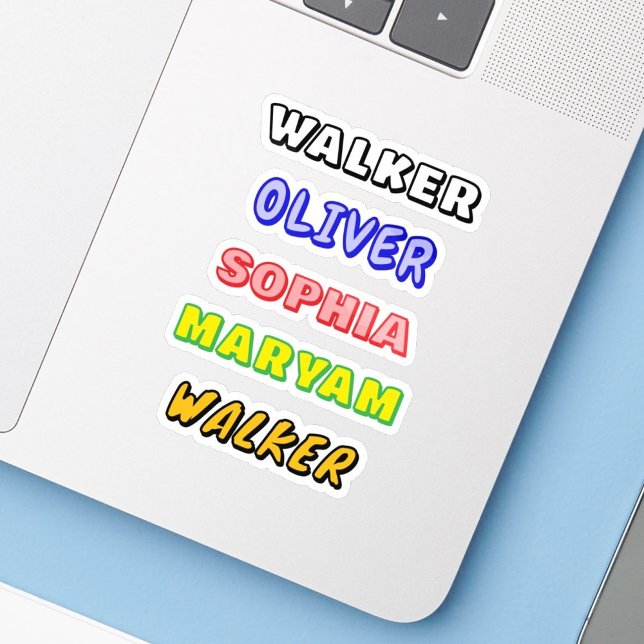 Autocollants personnalisables étanches (Waterproof Name Decal - Personalized Vinyl Sticker - NAME STICKER - Customized Stickers, Water bottl)