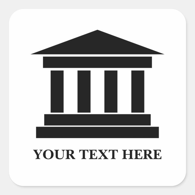 Autocollants personnalisés avec logo de palais de  (Devant)