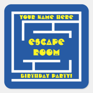 Autocollants personnalisés de fête d'anniversaire 