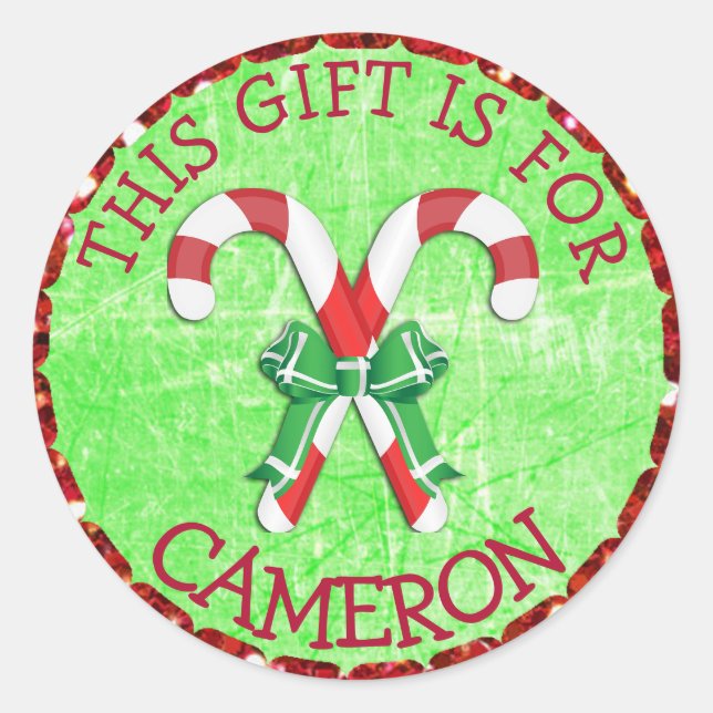 Autocollants personnalisés de vacances d'étiquette (Devant)