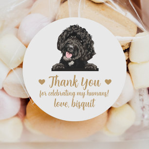 Autocollants personnalisés Goldendoodle Chien Mari