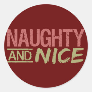 Autocollants personnalisés Naughty AND Nice