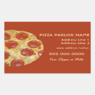 Autocollants personnalisés Pizza Parlor