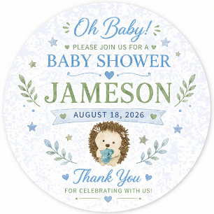 Autocollants Personnalisés pour Baby Shower