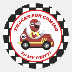 Autocollants personnalisés pour les fans de course