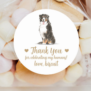 Autocollants personnalisés pour mariage de chien