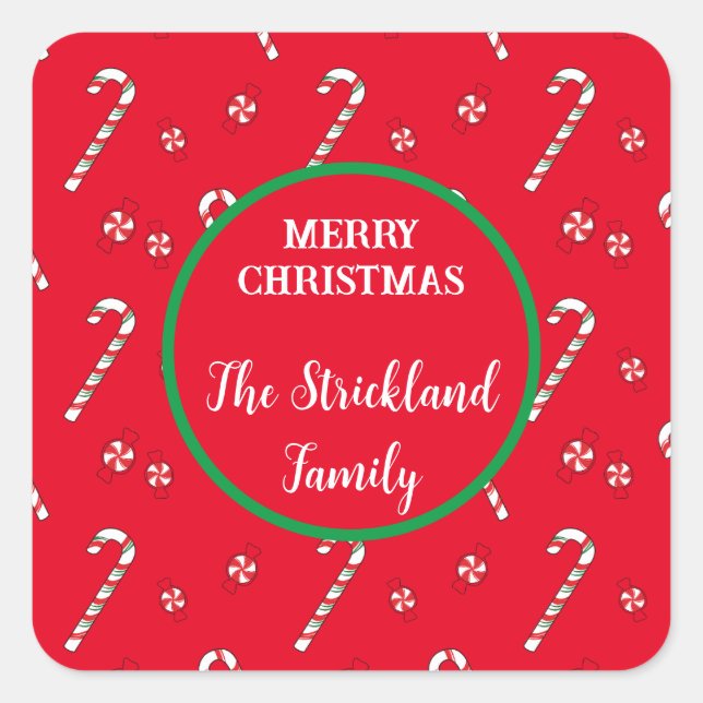 Autocollants personnalisés pour Noël (Devant)