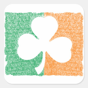 Autocollants personnalisés Shamrock irlandais