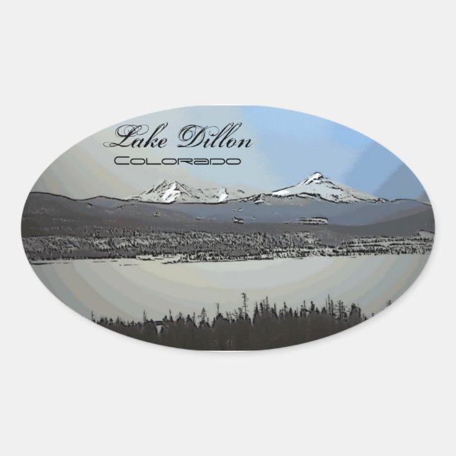 Autocollants pittoresques du lac Dillon Colorado (Devant)
