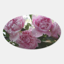 Autocollants Pivoine Rose