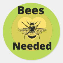 Autocollants pour abeilles noires et jaunes