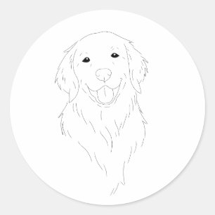 Autocollants pour amateur de Golden retriever mini