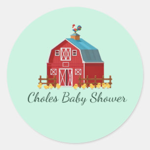 autocollants pour baby shower sur le thème des béb