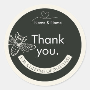 Autocollants pour couvercle de pot de miel mini