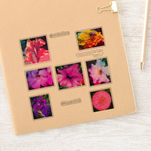 Autocollants pour enfants en fleurs