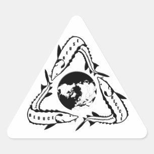 Autocollants pour esturgeon à recycler