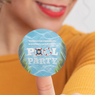 Autocollants pour fête au bord de la piscine pour 