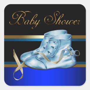 Autocollants pour fête de bébé garçon chaussures b