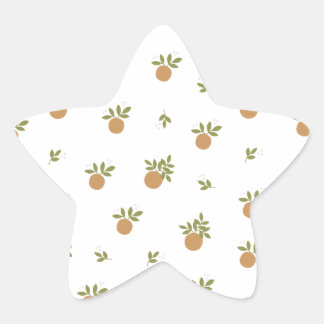 Autocollants pour fête orange Little Cutie