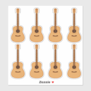 Autocollants pour guitare acoustique mignons