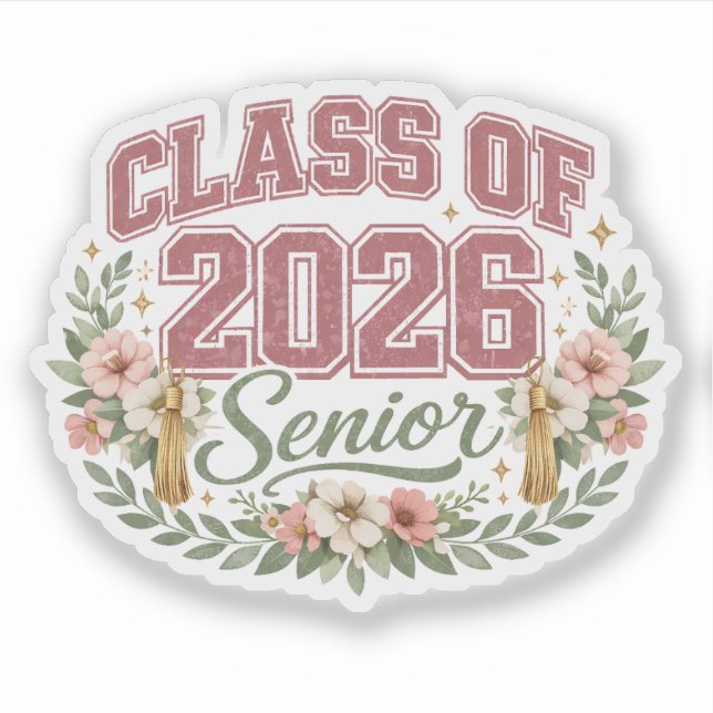 Autocollants pour les seniors de la promotion 2026 (Devant)