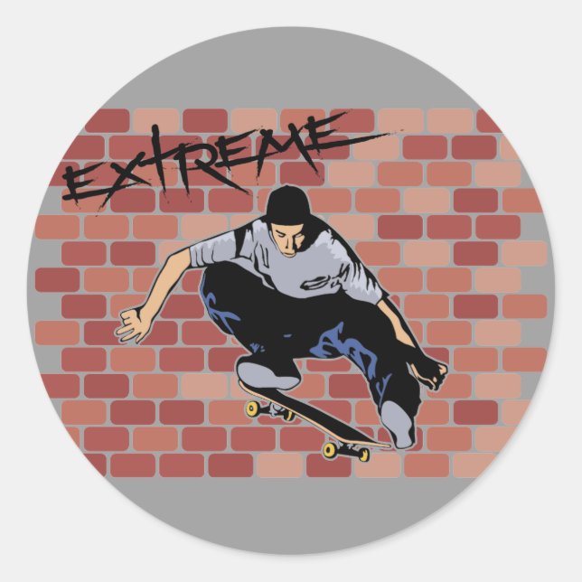 Autocollants pour skateboard extrême (Devant)