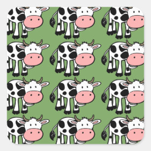 autocollants pour vaches de campagne