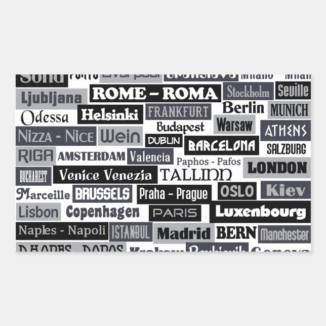 Autocollants pour voyageur européen (Devant)