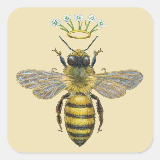 Autocollants Pourcentage d'abeilles (Devant)