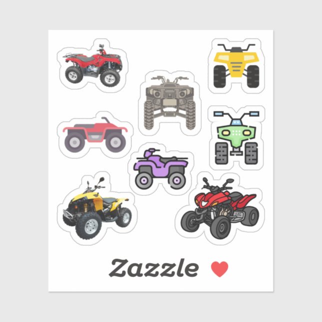 Autocollants Quad Bike (Feuille)