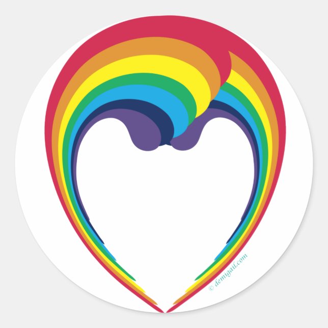 autocollants rainbow_face (Devant)