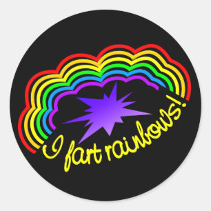 Autocollants Rainbow Farts