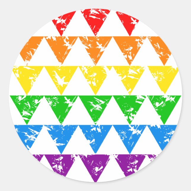 Autocollants Rainbow Triangles (Devant)
