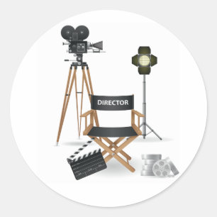 Autocollants réglés de cinéaste