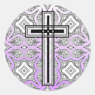 Autocollants religieux de Croix-Rouge et Noire