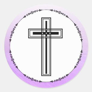 Autocollants religieux de Croix-Rouge et Noire